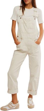 Free People We the Free Ziggy Denim Overalls in Parchment at Nordstrom, Size X-Large