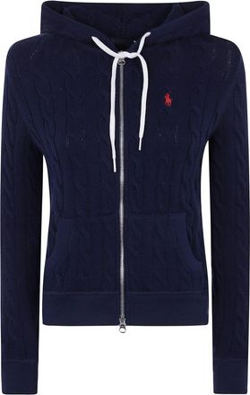Polo Ralph Lauren Hoodie met kabelgebreide print - Blauw