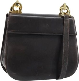 Ferragamo Pre-owned Shoulder Bags, female, Brown, Size: ONE SIZE Pre-owned Shoulder Bag