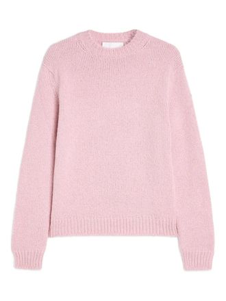 Jil Sander ribbed-cuff alpaca-wool-blend sweater - women - Alpaca/Virgin Wool/Polyamide - S - Pink