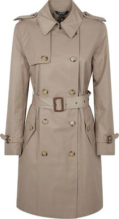 Lauren Ralph Lauren Jas met dubbele rij knopen - Beige