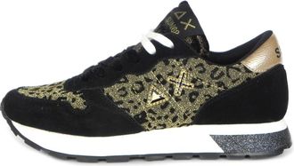 Sun 68 Animal Print Fashion Sneakers - Dames - Sneakers - Zwart - 37 EU - Schoenen