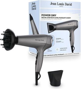 Jean Louis David Secador De Pelo - Jean Louis David - Power Dry - Difusor - 3 Temperaturas - 2400 W - Gris