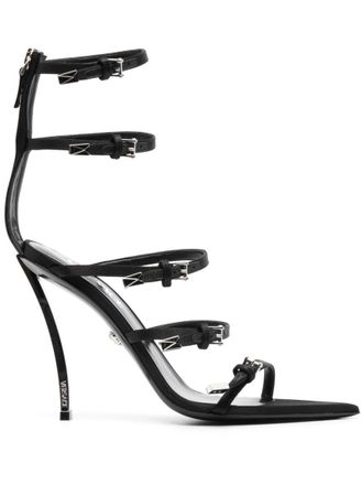 Versace Black Leather Heels