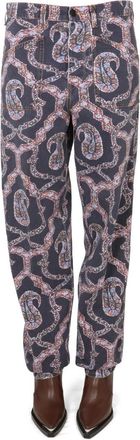 Etro Paisley Denim Pants-Donna