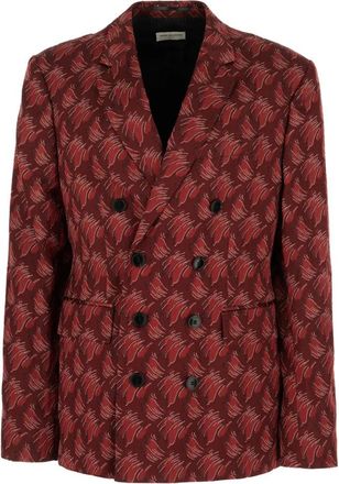 Dries Van Noten Formal Blazers - Heren - Business blazers - Rood - XL - Kostuums