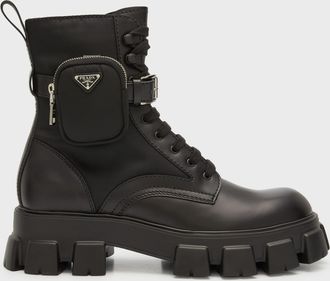 Prada black booties best sale