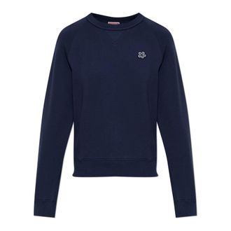 Kenzo Sweatshirts, female, Blue, Size: XS Sweatshirt with patch
