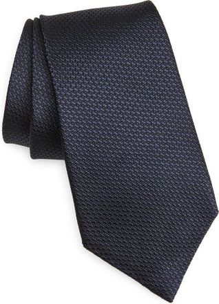 Ermenegildo Zegna Silk Jacquard Tie in Dark Blue at Nordstrom
