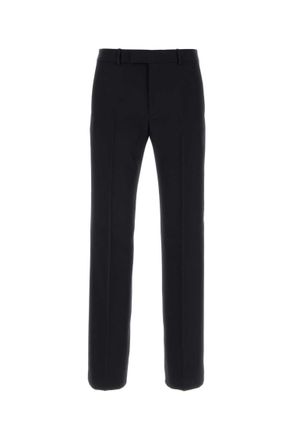Gucci Dark Blue Flat Front Pants