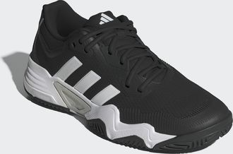 adidas Tennisschuh ADIDAS PERFORMANCE SOLEMATCH CONTROL 2, Herren, Gr. 42,5, core schwarz, ftwr wei&szlig;, silber metallic, Synthetik, Textil, Schuhe Tennisschuh,