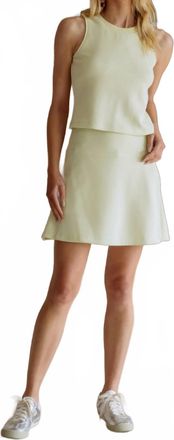 Skies Are Blue Clothing Mattie Airy Soft Skort In Primrose