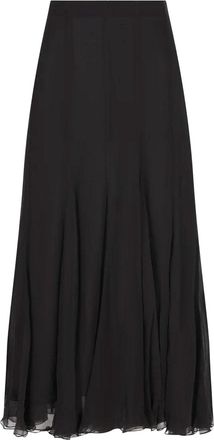 Chloé Long Muslin Silk Skirt-Donna