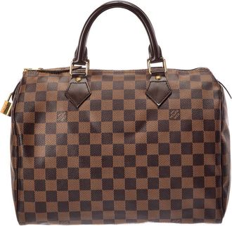 Louis Vuitton Brown Damier Ebene Canvas Speedy 30 (Authentic Pre-Loved)