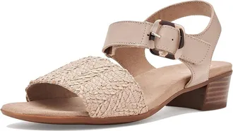 Munro Leeland Womens Dress Sandals Cream : 7.5 N (AA), Leather