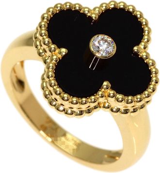 Van Cleef & Arpels Yellow Gold (18K) Band Ring (Pre-Owned)