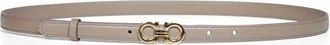 Ferragamo Gancini Riem - Dames - Riemen - Beige - 95 CM - Leer - Accessoires