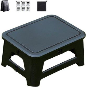 OEM Inodoro Port&aacute;til Para Camping - Asiento Port&aacute;til - Actividades Al Aire Libre - Bloqueo Eficaz De Olores - 31,5 X 24,5 X 16,5 Cm - Negro