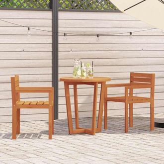 vidaXL Sedie da Giardino 2 pz 50x53x80 cm Legno Massello di Acacia - Vidaxl