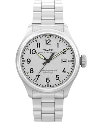 Timex Waterbury Ace Heren Horloge Zilverkleurig TW2Y18800