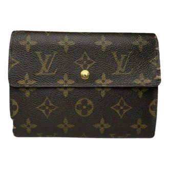 Louis Vuitton Pre-owned Wallets, female, Brown, Size: ONE SIZE Pre-owned Vintage Leather Wallet