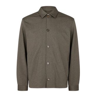Pla&icirc;n Plain - Plain Overshirt - Heren - Jassen - Bruin - Maat: S
