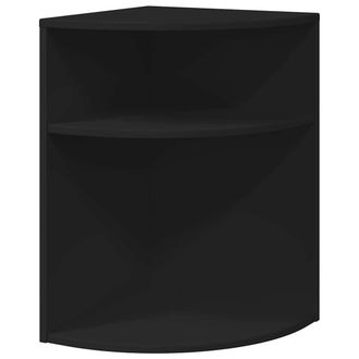 vidaXL Mesa Auxiliar Negro 39,7 X 39,7 X 60 Cm Madera De Ingenier&iacute;a Vidaxl