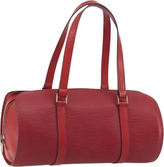 Louis Vuitton Soufflot Epi Leather Red Leather Handbag (Pre-Owned)