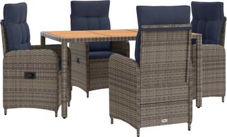vidaXL Juego De Comedor Para Exteriores 5 Uds. Vidaxl