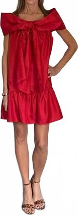 Fate Scarlett Bow Dress In Candy Apple Red