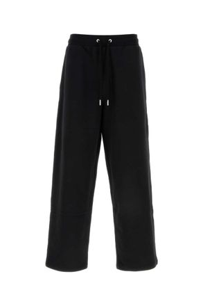 Ami Black Cotton Solid Joggers