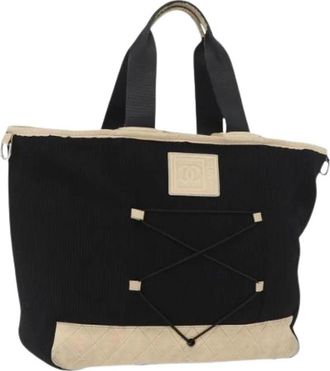 Chanel Pre-owned Vintage Tote Bag - Dames - Vintage Shopper - Zwart - ONE Size - Leer - Vintage