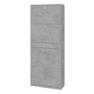 OEM Zapatera De 4 Puertas Y 1 Caj&oacute;n 63l X 29p X H164 - Acabado Cemento - Sarmog
