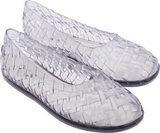 Melissa Possession Water Resistant Jelly Ballet Flat in Clear at Nordstrom, Size 10