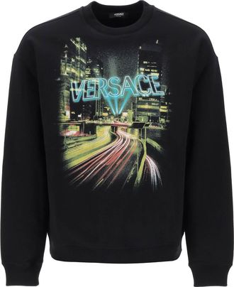 Versace crew neck sweater sales