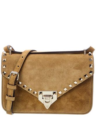 Valentino Rockstud Small Suede Shoulder Bag