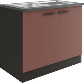 Optifit Spülenschrank »Palma« Breite 100 cm, inklusive Einbauspüle