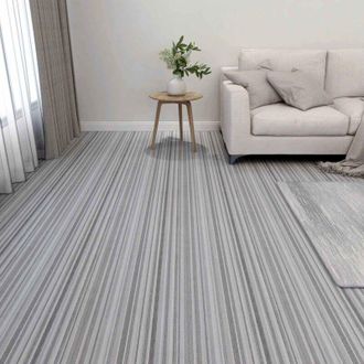 vidaXL vidaXL Tavole per Pavimenti 55 pcs Grigio chiaro 5,11 m&sup2; PVC