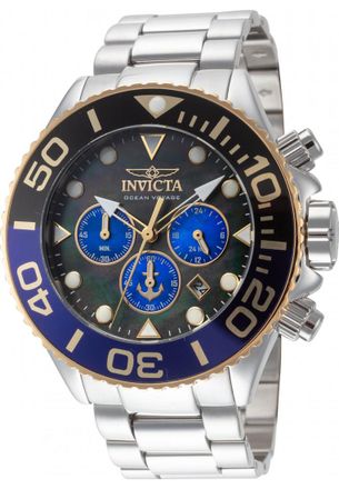 Invicta IN-48599 Mens Ocean Voyage Watch - Silver - One Size
