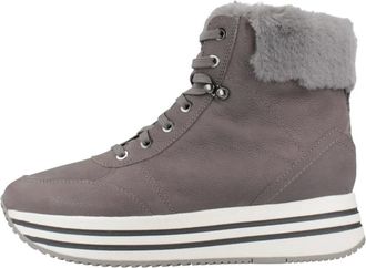 Geox Schoenen, Dames, Grijs, 39 EU, Stijlvolle Winterlaarzen voor Vrouwen