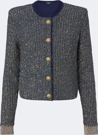 Balmain Sequined tweed jacket