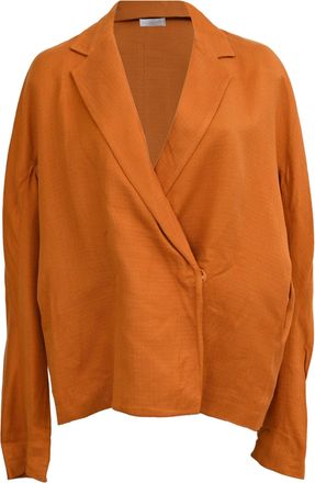 Victoria Beckham Victoria, Victoria Beckham Blazer in Orange Acetate