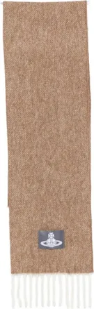 Vivienne Westwood Orb-patch Fringed Scarf
