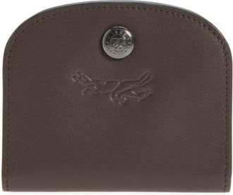 Longchamp Le Pliage Xtra Leather Flap Card Case in Mocha at Nordstrom