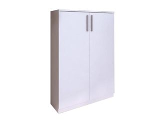 Vente-Unique Mueble zapatero MATHIAS - Color blanco - 2 puertas