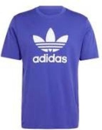 adidas Adicolor Trefoil T-Shirt Asia Sizing Purple White IR7982