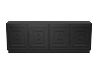 VENTE-UNIQUE.COM Aparador con 4 puertas de mdf - negro - mezuliawordwrap{70}}