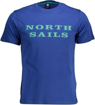 North Sails Cotton T-Shirt - Heren - T-shirts - Blauw - XL - Katoen - Tops
