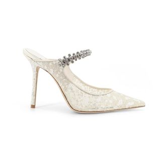 Jimmy Choo London Heeled Mules, female, Gray, Size: 11 US Bing 100 Heeled Mule