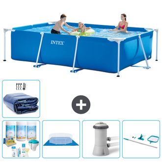 Intex Piscina Con Estructura Rectangular - 300x200x75 Cm - 7-piezas S20055